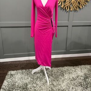 NWT LE SUPERBE Happy Hour long sleeve embellished  midi dress sz XS COCKTAIL